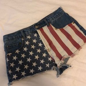 SOLD American Flag Shorts